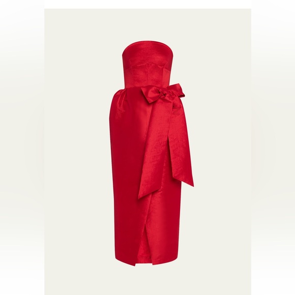 Kiki Vargas Red Midi Dress - Picture 1 of 1